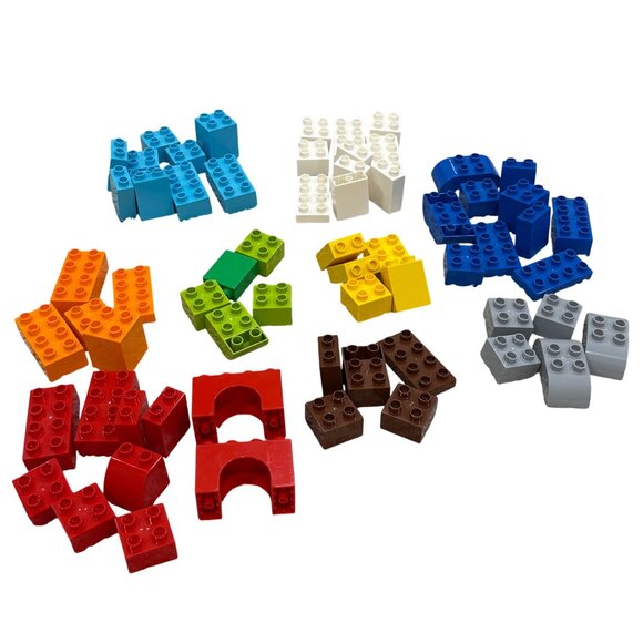 65 Pc LEGO Duplo Building Block Set Multicolor - Picture 1 of 6